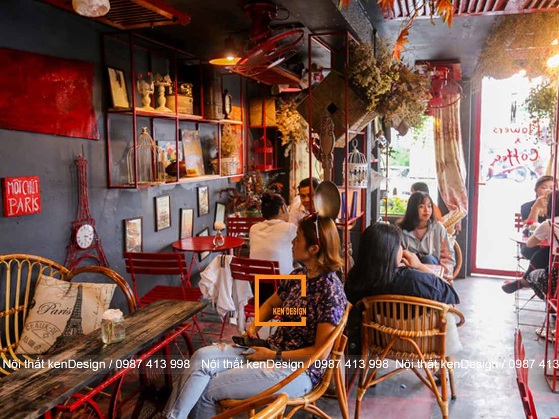 Thi công quán cafe 2 mặt tiền 